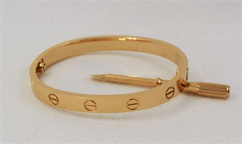 cartier replica love bracelet real gold|cartier love bracelet duplicate.